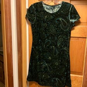Velvet paisley dress